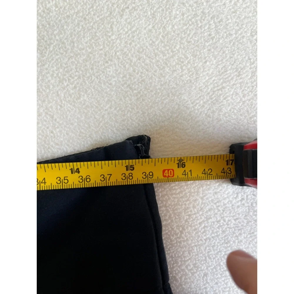 Banana Republic Cotton Silk Blend Black Skirt A-Line Pleated Women's 8 - Picture 6 of 7